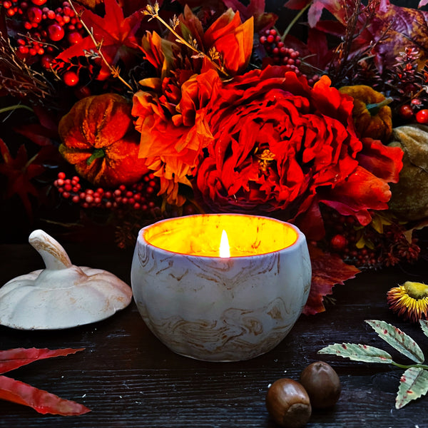 NEW Haunted Harvest Pumpkin Pot Candle