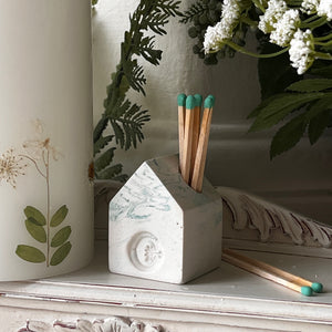 Monogram House Match Pot - Absinthe Marble
