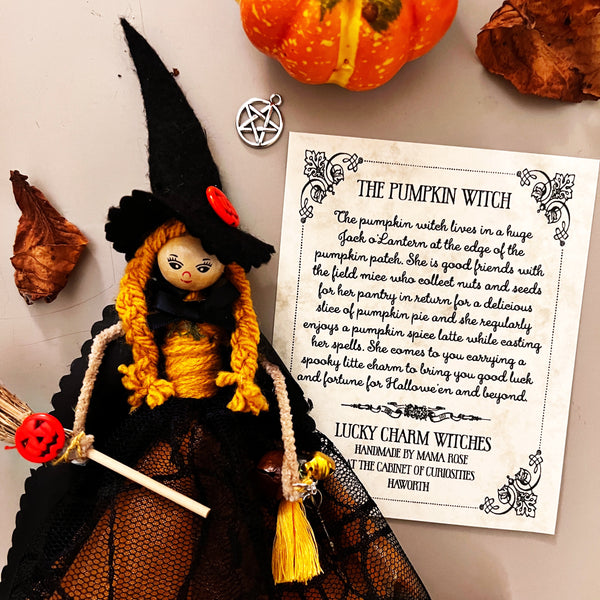 Lucky Charm Witch - Pumpkin Witch