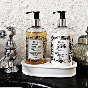 Empty Ceramic Hand Wash & Lotion Stand