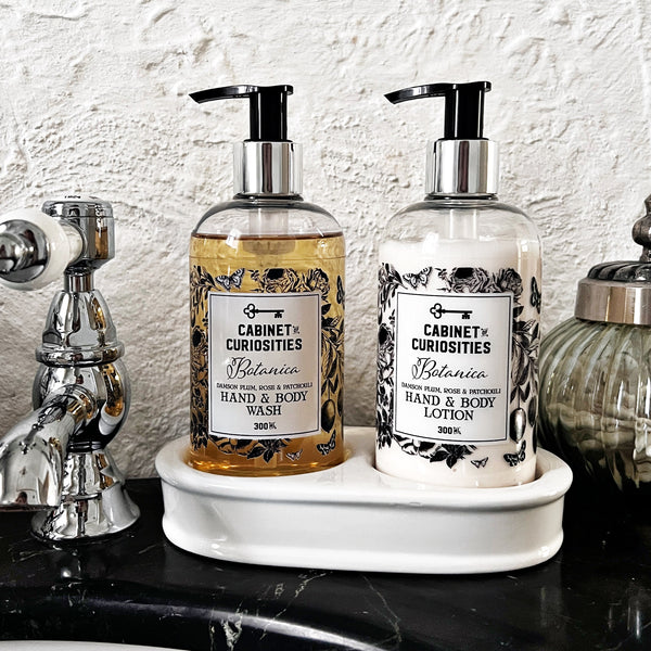 Empty Ceramic Hand Wash & Lotion Stand